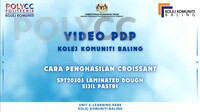 VIDEO PDP - CARA MENGHASILKAN CROISSANT (KKBK)