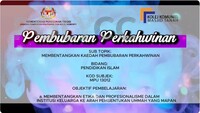 Video PdP MPU 13102 PEMBUBARAN PERKAHWINAN