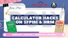 Calculator Hacks on SFPIM & NRM (DBM30183 -Numerical Methods)