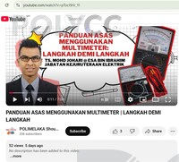 VIDEO PDP -PANDUAN ASAS MENGGUNAKAN MULTIMETER | LANGKAH DEMI LANGKAH