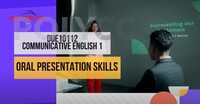 [VIDEO PdP] DUE10112 - Oral Presentation Skills