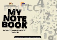 MY NOTE BOOK: DISCRETE MATHEMATICS 1 (TOPIC 2)