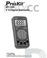 Manual pengukuran menggunakan Multimeter  Proskit MT1226