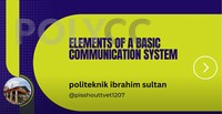 Video PdP: Basic Elements Of Communication