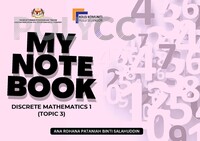 MY NOTE BOOK: DISCRETE MATHEMATICS 1 (TOPIC 3)