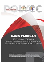 Garis Panduan Penyediaan Dokumen Pembelajaran dan Pengajaran (PdP) Pensyarah Politeknik & Kolej Komuniti