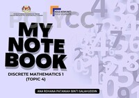 MY NOTE BOOK: DISCRETE MATHEMATICS 1 (TOPIC 4)