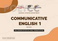EBOOK COMMUNICATIVE ENGLISH 1 -DELIVERING EFFECTIVE ORAL PRESENTATION