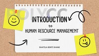 INTRODUCTION TO HUMAN RESOURCE MANAGEMENT