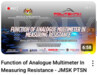 Video PdP- Function Of Analogue Multimeter in Measuring Resistance