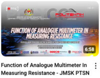 Video PdP- Function Of Analogue Multimeter in Measuring Resistance